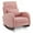 Pink-Teddy Velvet, variant on Ktaxon Rocking Accent Chair Glider Reading Chair Comfy Teddy Velvet Upholstered Single Sofa Rocker for Living Room, Nursery, Bedroom Beige