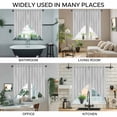 thumbnail image 3 of Gray Stripes Swag Valances for Windows, Kitchen Curtains 36 Inch Length 2 Panels Set, Vintage Minimalist Lines Texture Short Curtains for Small Windows Rod Pocket Cafe Curtains Drapes 28"x36", 3 of 8