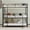 Black Iron Bedroom, variant on XIZE Triple Metal Bed with Built-In Ladder and Full-Length Guardrails, Black Finish