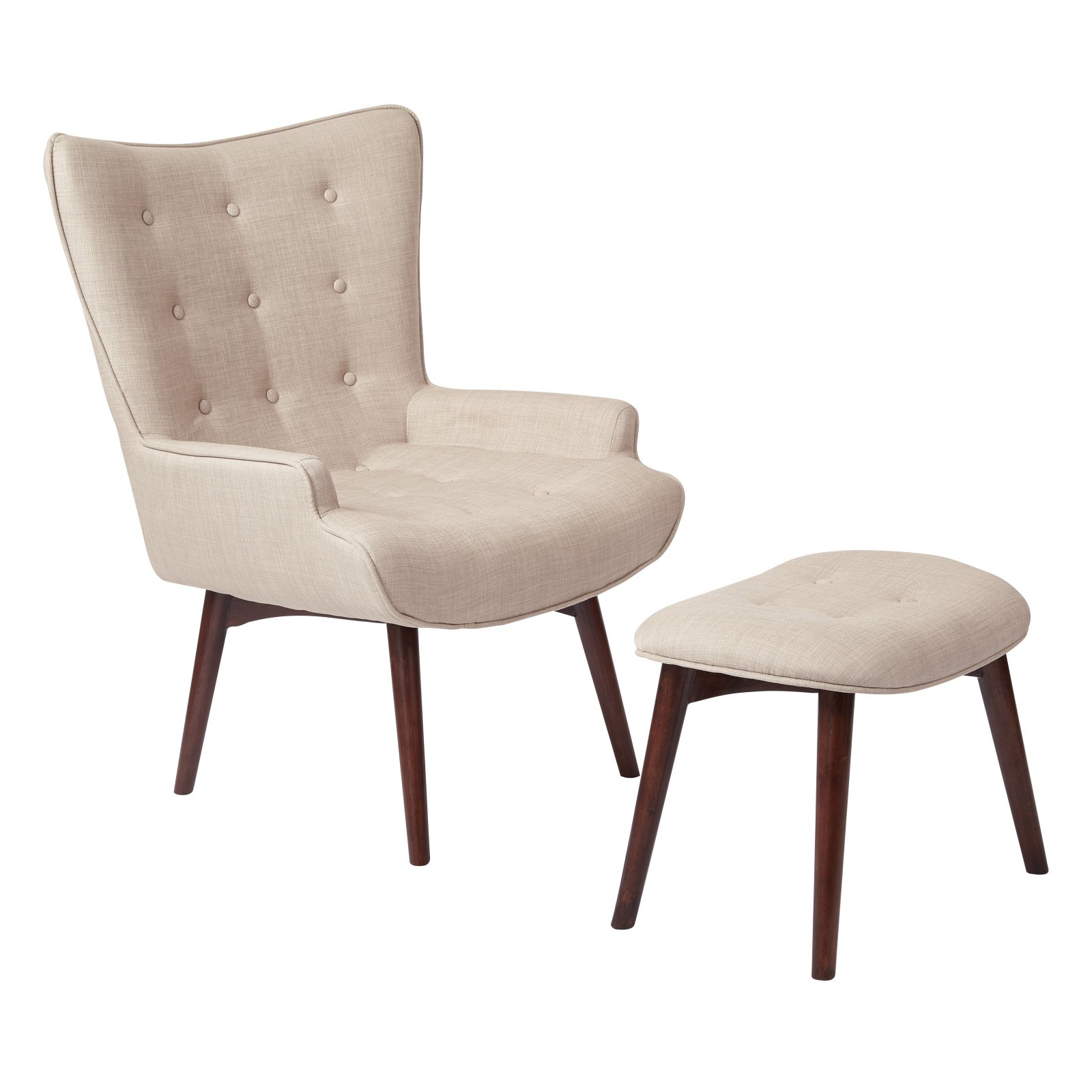 Dalton Chair with Ottoman, Various Colors - Walmart.com