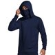 thumbnail image 1 of MHFRRA Sudadera con Capucha para Hombre, Ligera, con Protección Solar Upf50+, para Deportes Al Aire Libre, para Primavera y Verano, con Ajuste Cómodo Marina de guerra, 1 of 4