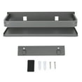 thumbnail image 2 of Wall Mounted Bathroom Rack with Strong Adhesive, Multifunctional Stainless Steel Shelf for Storage in Kitchen, Bedroom, Living Room, 2 of 8