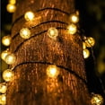 thumbnail image 4 of DEKAXID - Guirnalda de luces solares de cristal de 19 m, IP65, con 100 LED y 8 modos de iluminación, ideal para Halloween, fiestas de Navidad y otras ocasiones., 4 of 5