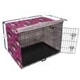 thumbnail image 6 of Cinco de Mayo Dog Crate Cover, Continuous Pattern with Flowers and Sugar Skull Sombrero, Easy to Use Pet Kennel Cover Small Dogs Puppies Kittens, 7 Sizes, Dark Magenta Multicolor, by Ambesonne, 6 of 6