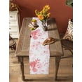 thumbnail image 5 of Boanket Pink Floral Art Table Runner - 90 Inch Long, Kitchen Dining Table Runner Dresser Scarves, Watercolor Botanical Spring Flowers Farmhouse Home Decor for Coffee Table Wedding Party Banquet, 5 of 8