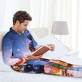 thumbnail image 6 of Susaid Lantern On Snow With Christmas Print Men's Long Sleeve Pajama Set, Two-Piece Button-Down Loungewear PJs Set, Comfortable Sleepwear for Relaxation-X-Large, 6 of 7