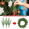 thumbnail image 5 of Faux Fir Tree Branches Christmas Foliage, Xmas Tree Sprigs Pine Picks, Fake Pine Leaves Wreath Garland Making Supplies Greenery Decoration, 5 of 8