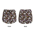 thumbnail image 5 of Lsque Daisies Flowers Printed Women's Running Shorts with Liner Pockets,Elastic Quick Dry Workout Athletic Gym Yoga Shorts,Womens High Waist Shorts-XX-Large, 5 of 9