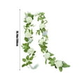 thumbnail image 2 of HengDidi Realistic Artificial Rose Vine Rattan - Lifelong Fake Flower Garland for Landscaping Home Decor, 78.74 Inch Length, Multi-Color Hanging Vines, 2 of 6