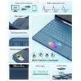 thumbnail image 3 of Detachable Backlit Keyboard Case for iPad 10th/11th Gen A16, Trackpad & Pencil Holder,Steel Blue, 3 of 6