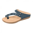 thumbnail image 4 of Wioihee Flat Massage Flip Flops Women'S Sandals and Slippers Set Toe Women'S Sandals Blue 37(37), 4 of 5