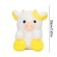 Milk Cow Soft Stuffed Plushie Toys,Cute Cattle Toys Lifelike Stuffed ...