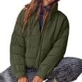 thumbnail image 6 of ZyeKqe Coats for Women Stand Collar Long Sleeve Zip up Jackets Fall Winter Solid Color Outwear with Pockets, 6 of 6