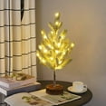 thumbnail image 1 of Viflosae Small Christmas Tree For Trees Lamp With LED Lights Artificial Lighted Snowy Tree For Tabletop Desk Decor 21.65 Inch Fake Tree For Centerpiece Decorations Top Campus picks on Rollback, 1 of 8