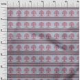 thumbnail image 2 of oneOone Silk Tabby Fabric Arrow & Tree Block Printed Fabric 1 Yard 42 Inch Wide, 2 of 4