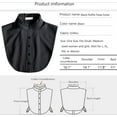 thumbnail image 3 of YEKEYI Half Shirts Layering for Women,Detachable Dickey Collar Blouse Half Shirts False Collar, 3 of 7