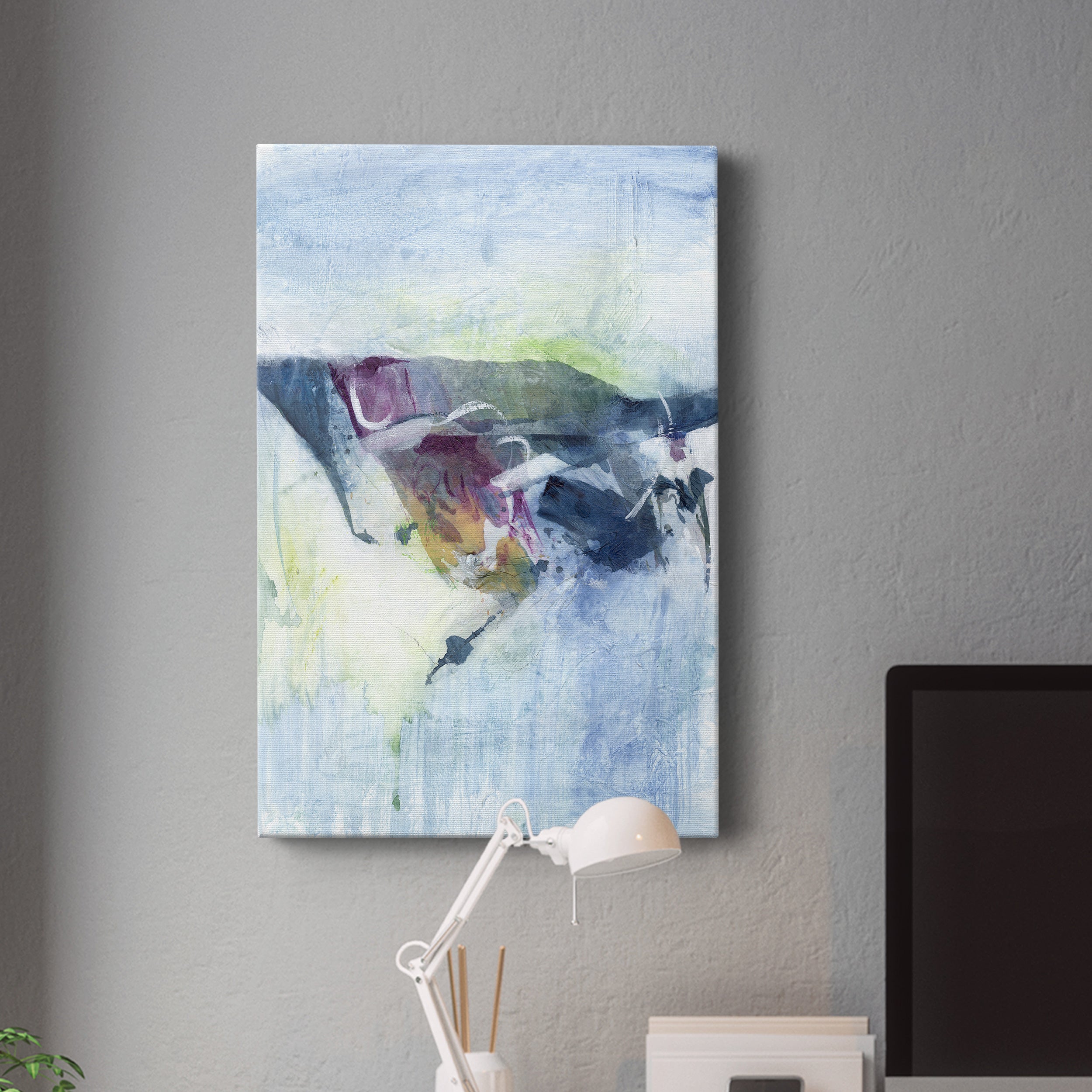 Gliding on Ice II Premium Gallery Wrapped Canvas - Ready to Hang