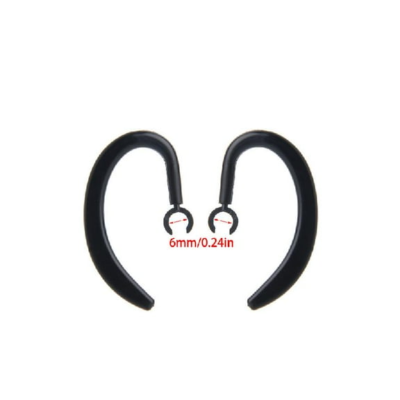 Universal Transparent/Black Clamps Retractable Earphone Hooks Best Comfort Eaarphone Hooks Replacement Accessories