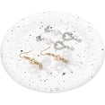 thumbnail image 6 of Plaster Jewelry Dish 4.3x4.5 inch Bathroom Vanity Tray Gesso Accessories Storage Plate Flower Shape Trinket Display Tray, 6 of 9