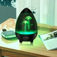 thumbnail image 3 of CNKOO LED Jellyfish Lamp Mute Jellyfish Night Light with 2 Swimming Jellyfish USB Charging Egg Shape Desktop Aquarium Mood Light with Remote Control Fantasy RGB Color Table Decor Reusable, 3 of 9
