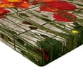 thumbnail image 2 of Ambesonne Rustic Fitted Sheet, Blooming Poppy Flowers, Twin Size, Orange Brown, 2 of 3