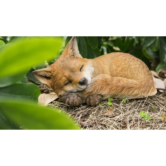 Hi- Line Gift 87719-D Fox Pup Sleeping Statue
