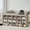 Heather Greige and Cappuccino Beige, variant on Shoe Rack Bench with Cushion 15 Compartments Storage Bench Shoe Bench for Entryway, 11.8 x 41.3 x 18.9 Inches