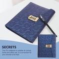 thumbnail image 5 of Personal Secret Locking Diary Combination Lock Journal Locked Refillable Diary, 5 of 5