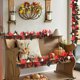 thumbnail image 5 of Guirnalda de hojas artificiales de ratán para Halloween,Acción de Gracias,guirnalda de hojas de arce con calabaza colgante,decoración para fiestas en interiores, 5 of 7