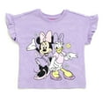 thumbnail image 5 of Disney Daisy Duck Minnie Mouse French Terry T-Shirt and Shorts Outfit Set Infant to Big Kid, 5 of 5