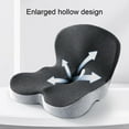 thumbnail image 4 of Memory Foam Seat Cushion for Office Chair & Car - Orthopedic Coccyx Pillow with Hole for Sciatica, Tailbone & Hip Pain Relief - Breathable, Non-Slip, Washable Cover, 4 of 9