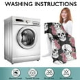 thumbnail image 6 of Wearable Oversized Blanket,Black Skull Rose Pattern Wearable Blanket Hoodie for Adults,Cozy Hooded Blankets with Super Pockets,Super Warm Fuzzy Pullover for Women & Men, 6 of 6