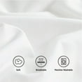 thumbnail image 2 of Linen Sheets Pinch Ruffle Pillow Cases Set of 2- 100% Cotton Zip Closure Pillow Covers- Luxurious Ruffle Design- 400 TC (20" x 40") Light Grey Solid., 2 of 6