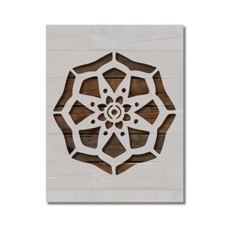FINGERINSPIRE Crown Of Thorns Painting Stencil – 11.8x11.8 Inch Reusable Template For Jesus Christ Art