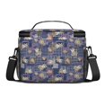 thumbnail image 3 of Lunch Box Pioneer Flower Floral Print Pattern Insulated Lunch Bag for Women Men,Medium Leakproof Lunchbox Cooler Bag Adjustable Strap,10 X 6.7 X 8 Inches, 3 of 6