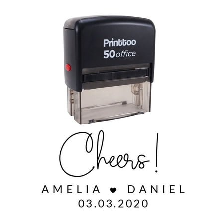 Printtoo Self Inking Dater Stamp With Received Text Date Document Rubber Stamp-Black