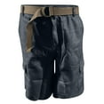 thumbnail image 4 of Njagoc3 Mens Brown Cargo Shorts, Rugged Multi - Pockets, Heavy - Duty, Summer Outdoor Adventures, 4 of 5