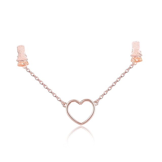 Moda mujer señora bufanda Clip colgante en forma de corazón bufanda chal hebilla accesorio de joyería (A)