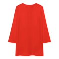 thumbnail image 3 of Pure Red Loose Dress Evening Dress Summer Dresses for Women Luxury Dress Long Sleeved Dress, 3 of 4