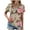 Pink, variant on Summer Tops For Women 2025 Summer Tops For Women 2025 Plus Size CottonVneck Tshirts Shirts For Women Extra LongBlouses For Women Plus Size DressyT Shirts For Women V Neck Retro