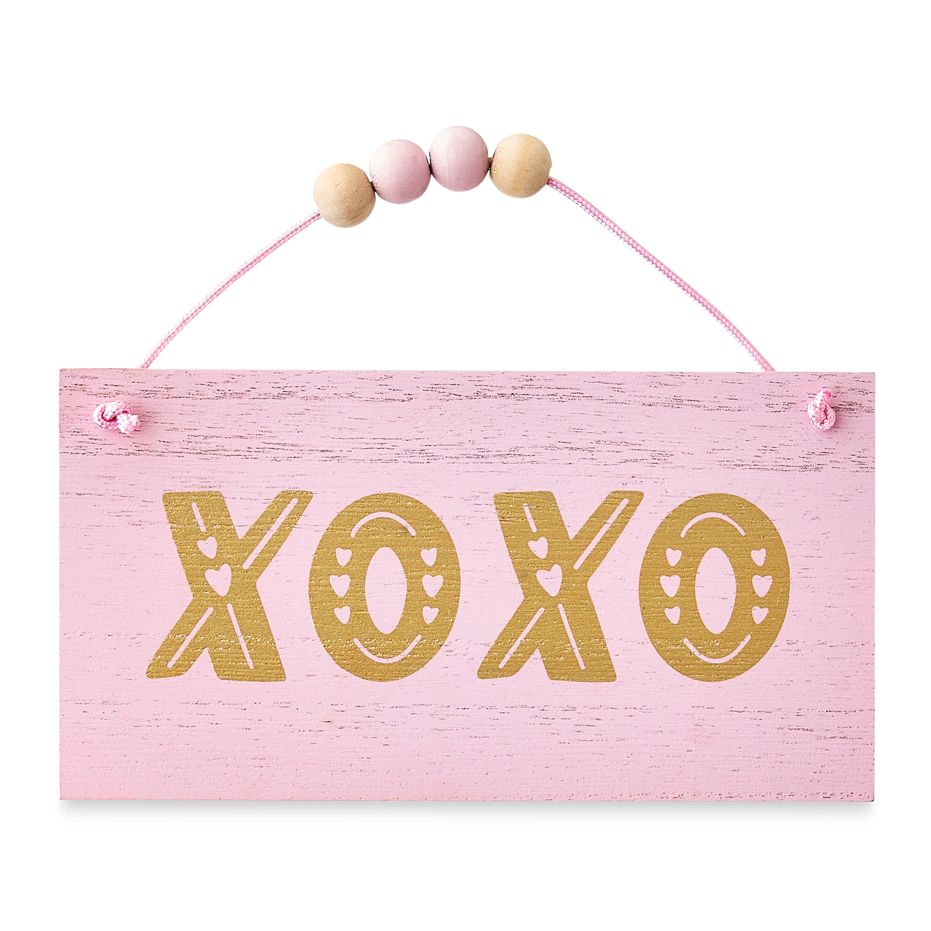 WAY TO CELEBRATE! Way to Celebrate 6" Mini Wooden Sign Plaque Wall Decoration, Pink