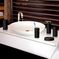 thumbnail image 3 of rn Bathroom Accessories Set Dish Vanity Decor Tumbler black, 3 of 7