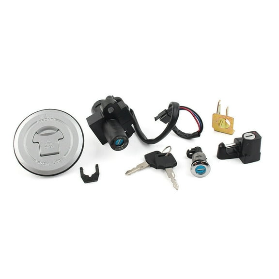Fit for Honda CBR250 Hornet 250 98-02 Fuel Gas Tank Cap Ignition Switch Lock Key Set