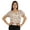White, variant on Moomaya Womens Printed Tops For Women Short Sleeve Flared Top Blouse