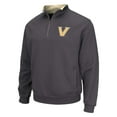 thumbnail image 2 of Men's Colosseum Charcoal Vanderbilt Commodores Tortugas Quarter-Zip Jacket, 2 of 3