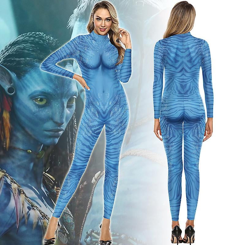 Movie Avatar The Way Of Water Alien Cosplay 3d Jumpsuit Women Avatar Cosplay Walmart