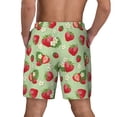 thumbnail image 4 of Haiem Strawberry Floral Mens Swim Trunks with Compression Liner 2 in 1 Swimming Shorts Stretch Swimwear Quick Dry,Board Shorts-XX-Large, 4 of 9