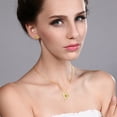 thumbnail image 2 of Gem Stone King 18K Yellow Gold Plated Silver Canary Mystic Topaz Pendant and Earrings Jewelry Set for Women (3.32 Cttw, Gemstone Birthstone, Round 6MM), 2 of 3