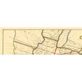 thumbnail image 3 of Railroad Map - Logansport and Northern Indiana Railroad 1854 - 23 x 67 - Vintage Wall Art, 3 of 5