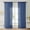 Blue, variant on Solid Color Lightweight Sheer Curtains, Rod Pocket Style Translucent Drapes for Living Room & Bedroom, Soft & Airy Window Treatment